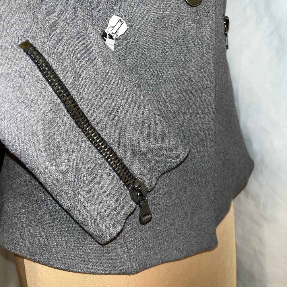 Zara - Grey Button Blazer/Jacket - image 6